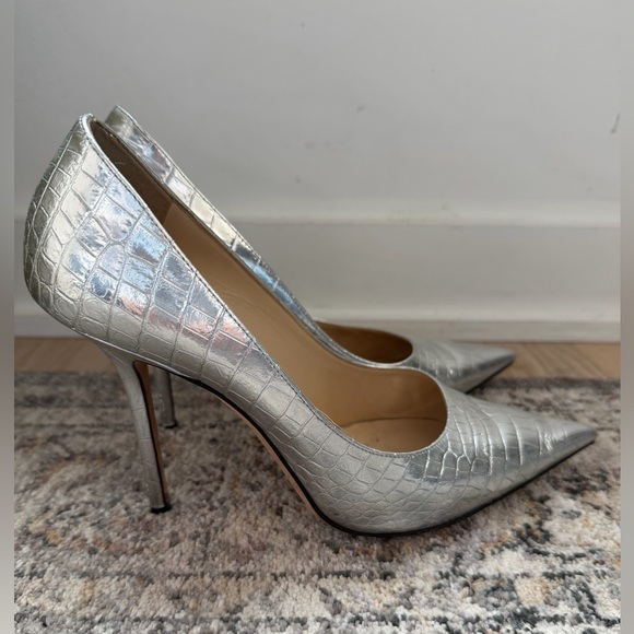 Jimmy Choo Silver Heels - Picture 4 of 8